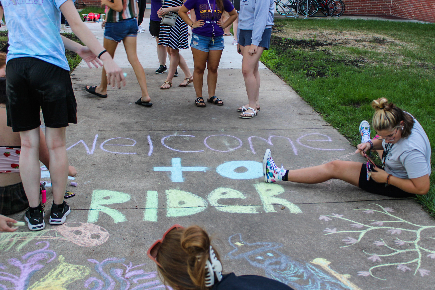 Chalking on campus